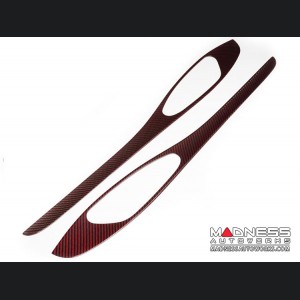 Alfa Romeo Stelvio Complete Interior Trim Kit - Red Carbon Fiber 